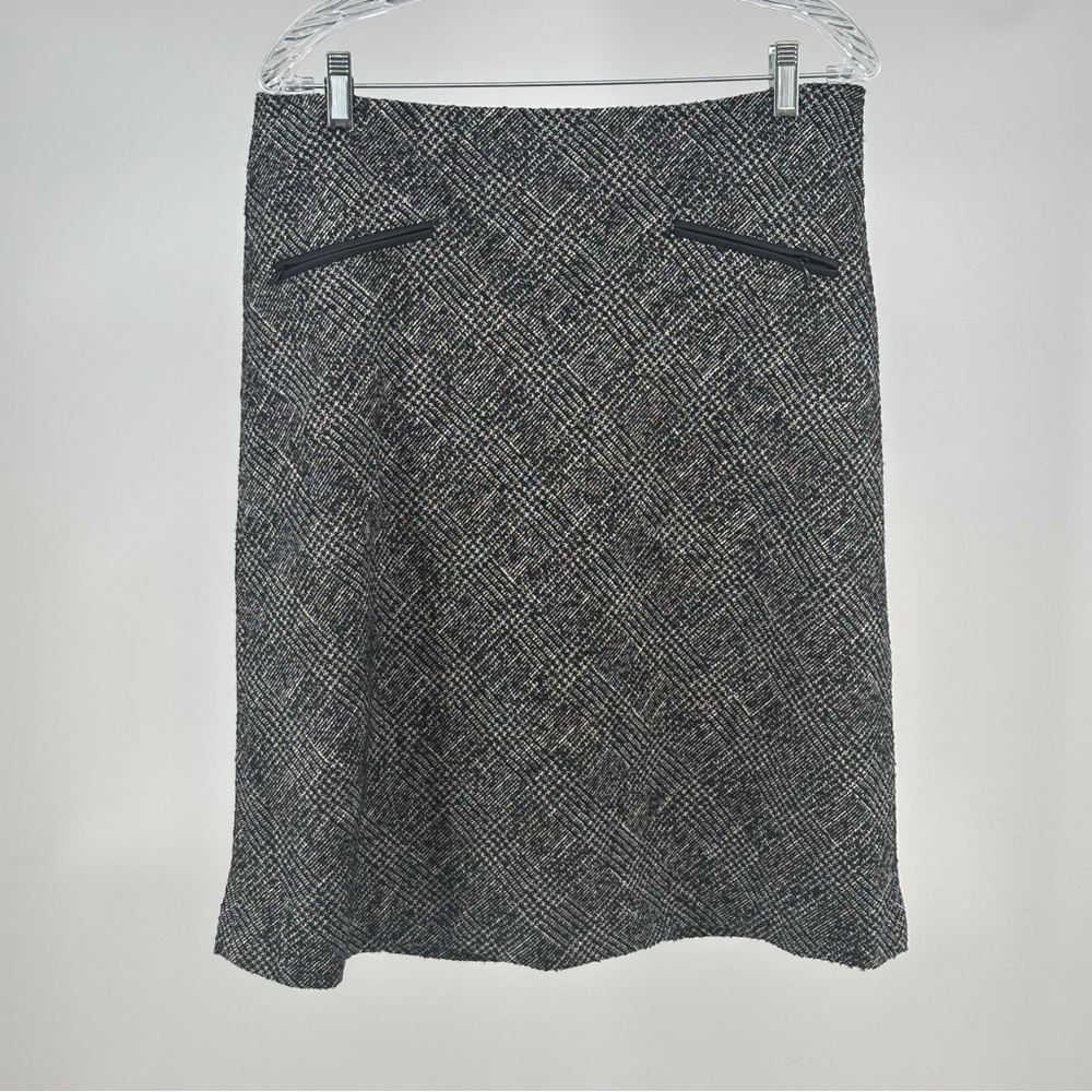 Women’s‎ Black White Tweed Talbots Size 14 Midi Skirt NWT Professional Office